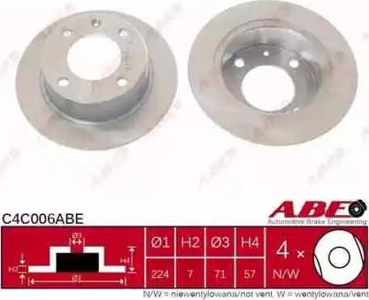 ABE C4C006ABE - Brake Disc www.parts5.com