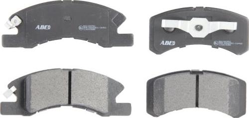 ABE C16014ABE - Brake Pad Set, disc brake www.parts5.com