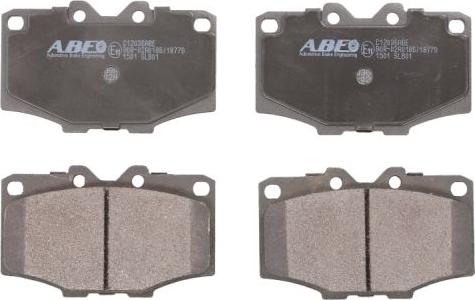 ABE C12036ABE - Brake Pad Set, disc brake www.parts5.com