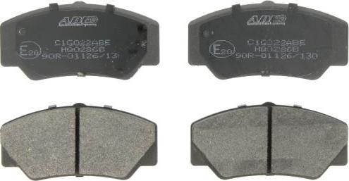 ABE C1G022ABE - Brake Pad Set, disc brake www.parts5.com