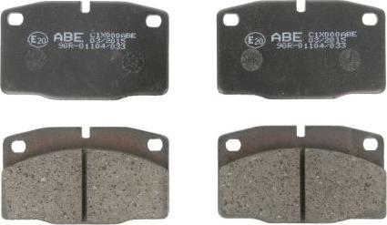 ABE C1X000ABE - Brake Pad Set, disc brake www.parts5.com
