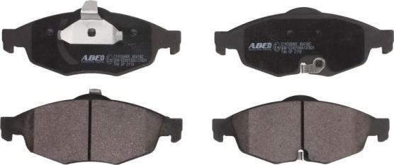 ABE C1Y038ABE - Brake Pad Set, disc brake www.parts5.com