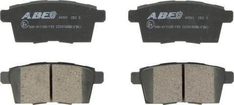 ABE C23015ABE - Brake Pad Set, disc brake www.parts5.com