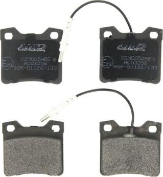 ABE C2M005ABE - Brake Pad Set, disc brake www.parts5.com