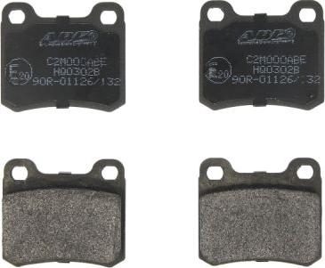 ABE C2M000ABE - Brake Pad Set, disc brake www.parts5.com