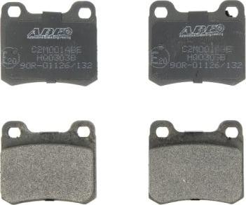 ABE C2M001ABE - Brake Pad Set, disc brake www.parts5.com