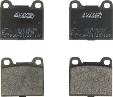 ABE C2V002ABE - Brake Pad Set, disc brake www.parts5.com