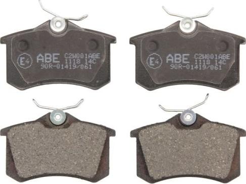ABE C2W001ABE - Brake Pad Set, disc brake www.parts5.com