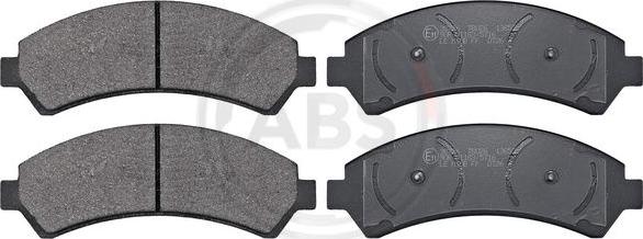 A.B.S. 38726 - Brake Pad Set, disc brake www.parts5.com