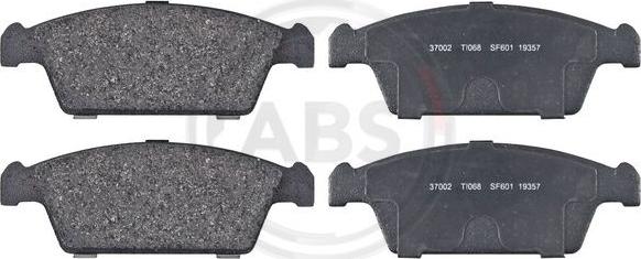 A.B.S. 37002 - Brake Pad Set, disc brake www.parts5.com