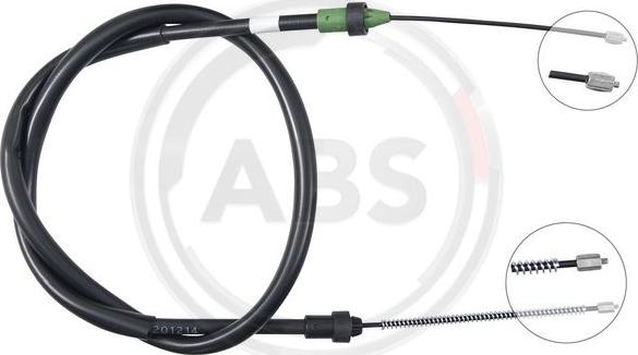 A.B.S. K19824 - Cable, parking brake www.parts5.com