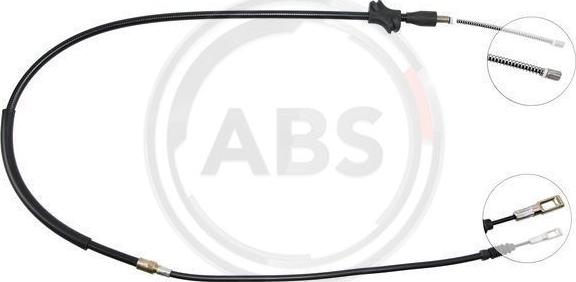 A.B.S. K10076 - Cable, parking brake www.parts5.com