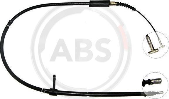 A.B.S. K13187 - Cable de accionamiento, freno de estacionamiento www.parts5.com