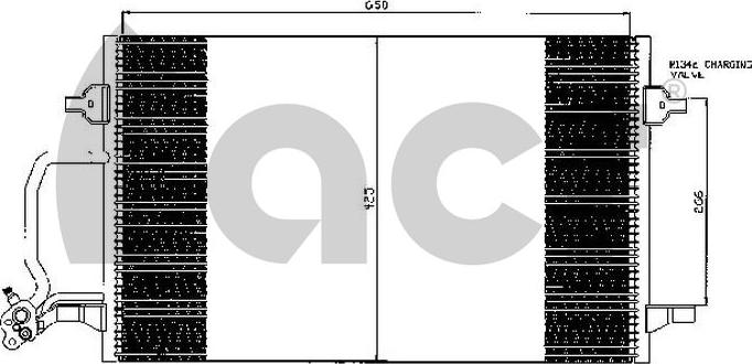 ACR 300499 - Condenser, air conditioning www.parts5.com