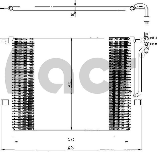 ACR 300435 - Condenser, air conditioning www.parts5.com
