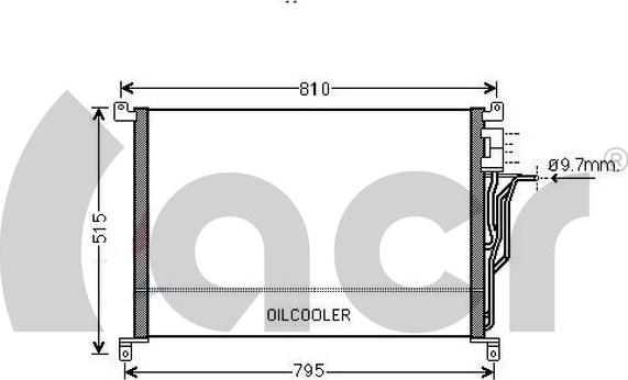 ACR 300637 - Condenser, air conditioning www.parts5.com