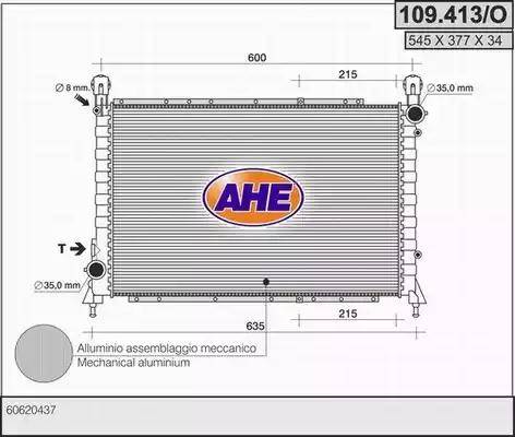 AHE 109.413/O - Radiator, engine cooling www.parts5.com