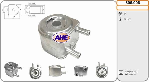 AHE 806.006 - Oil Cooler, engine oil www.parts5.com