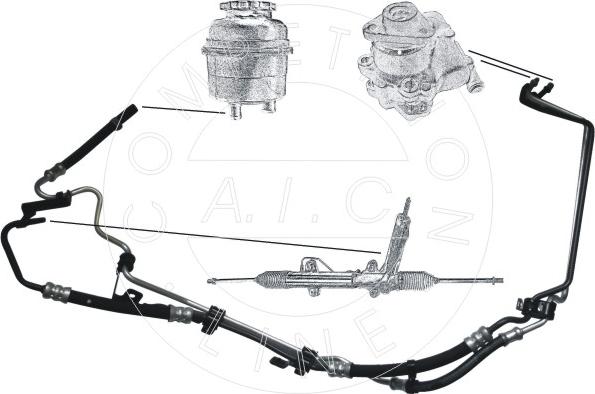 AIC 54985 - Hydraulic Hose, steering system www.parts5.com