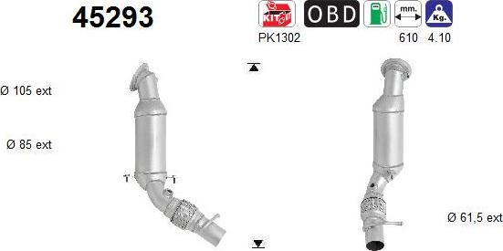 AS 45293 - Catalytic Converter www.parts5.com