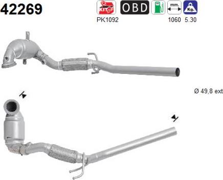 AS 42269 - Catalytic Converter www.parts5.com
