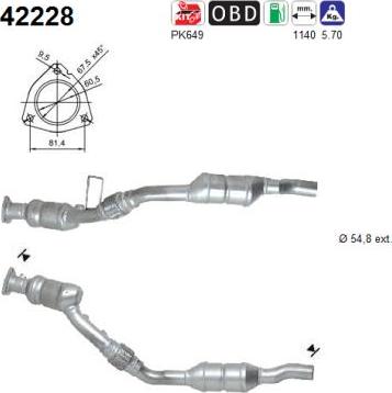 AS 42228 - Catalytic Converter www.parts5.com