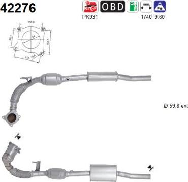 AS 42276 - Catalytic Converter www.parts5.com