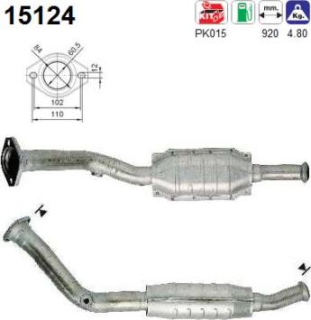 AS 15124 - Catalytic Converter www.parts5.com