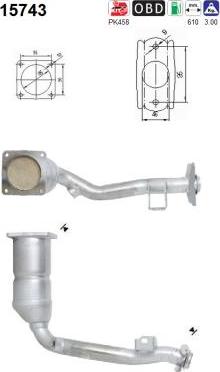 AS 15743 - Catalytic Converter www.parts5.com
