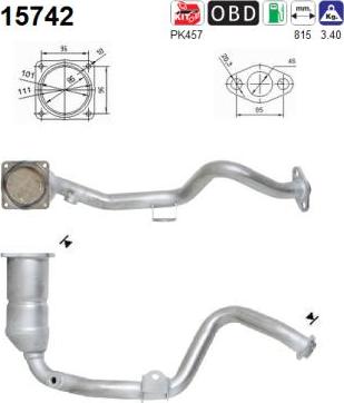 AS 15742 - Catalytic Converter www.parts5.com