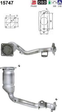 AS 15747 - Catalytic Converter www.parts5.com