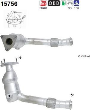 AS 15756 - Catalytic Converter www.parts5.com