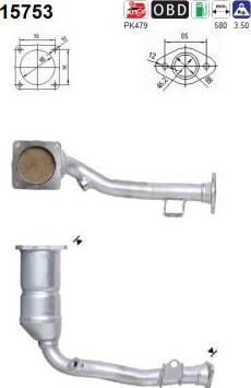 AS 15753 - Catalytic Converter www.parts5.com