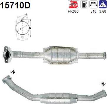 AS 15710D - Catalytic Converter www.parts5.com