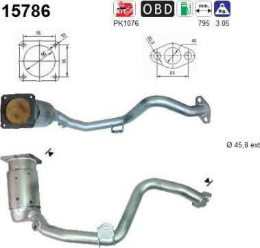AS 15786 - Catalytic Converter www.parts5.com