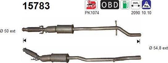 AS 15783 - Catalytic Converter www.parts5.com