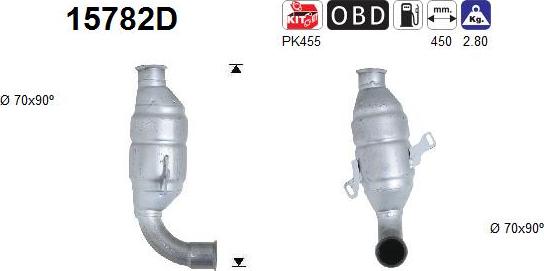 AS 15782D - Catalytic Converter www.parts5.com