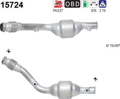 AS 15724 - Catalytic Converter www.parts5.com