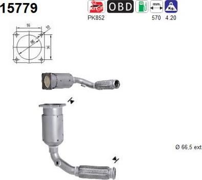AS 15779 - Catalytic Converter www.parts5.com
