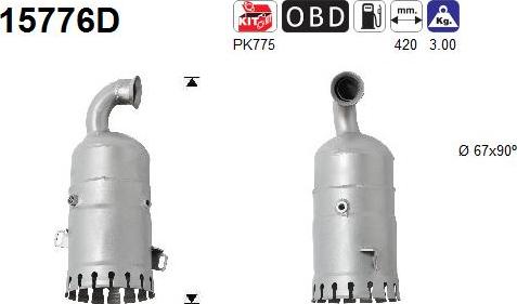 AS 15776D - Catalytic Converter www.parts5.com