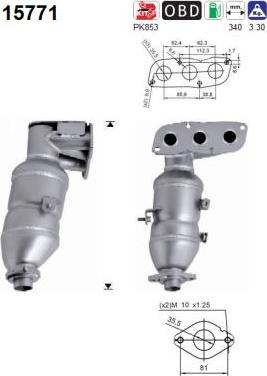 AS 15771 - Catalytic Converter www.parts5.com
