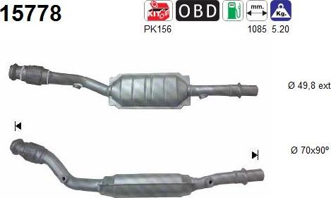 AS 15778 - Catalytic Converter www.parts5.com