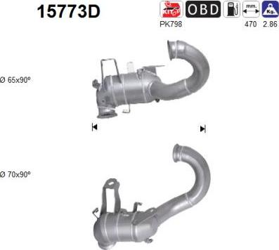 AS 15773D - Catalytic Converter www.parts5.com