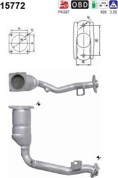 AS 15772 - Catalytic Converter www.parts5.com