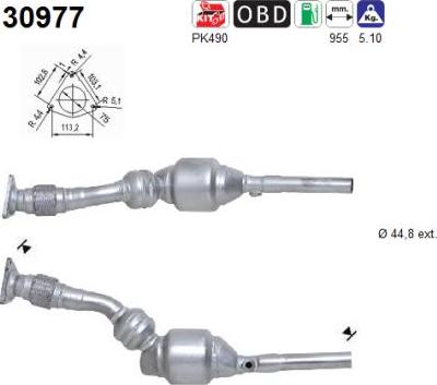AS 30977 - Catalytic Converter www.parts5.com
