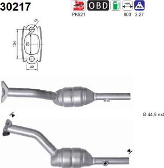 AS 30217 - Catalytic Converter www.parts5.com
