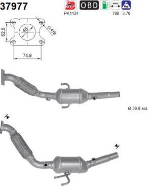 AS 37977 - Catalytic Converter www.parts5.com