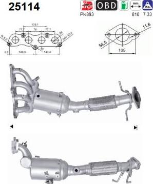 AS 25114 - Catalytic Converter www.parts5.com