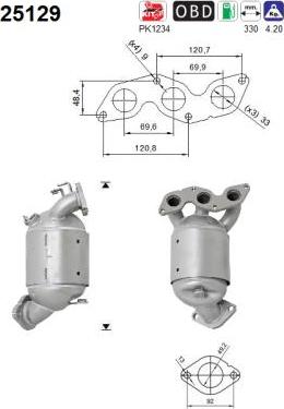 AS 25129 - Catalytic Converter www.parts5.com