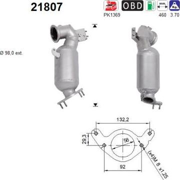 AS 21807 - Catalytic Converter www.parts5.com